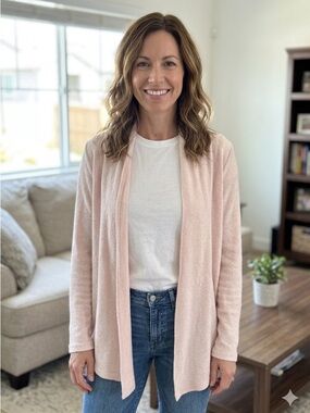 Charlotte Avery Soft Knit Open Front Cardigan ✨ Size Medium